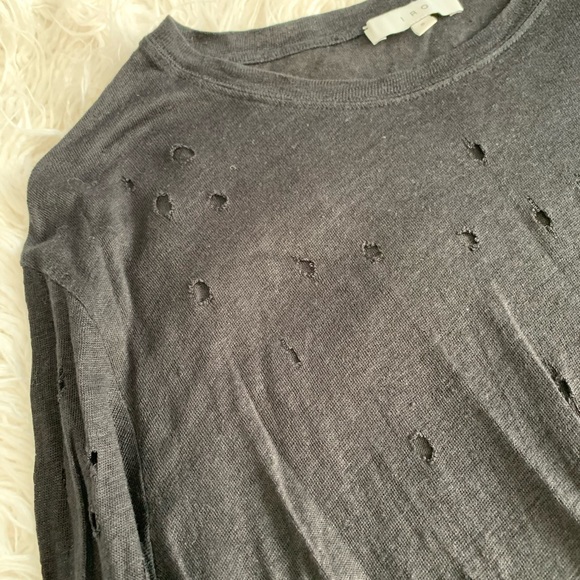 IRO Distressed Linen Crewneck Sweater - Picture 2 of 4